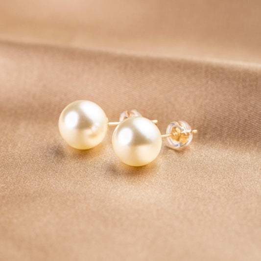 Classic Pearl Studs 10mm - saltycandy