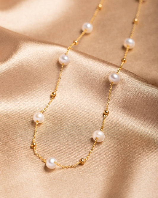 Starry Night Freshwater Pearl Necklace - saltycandy