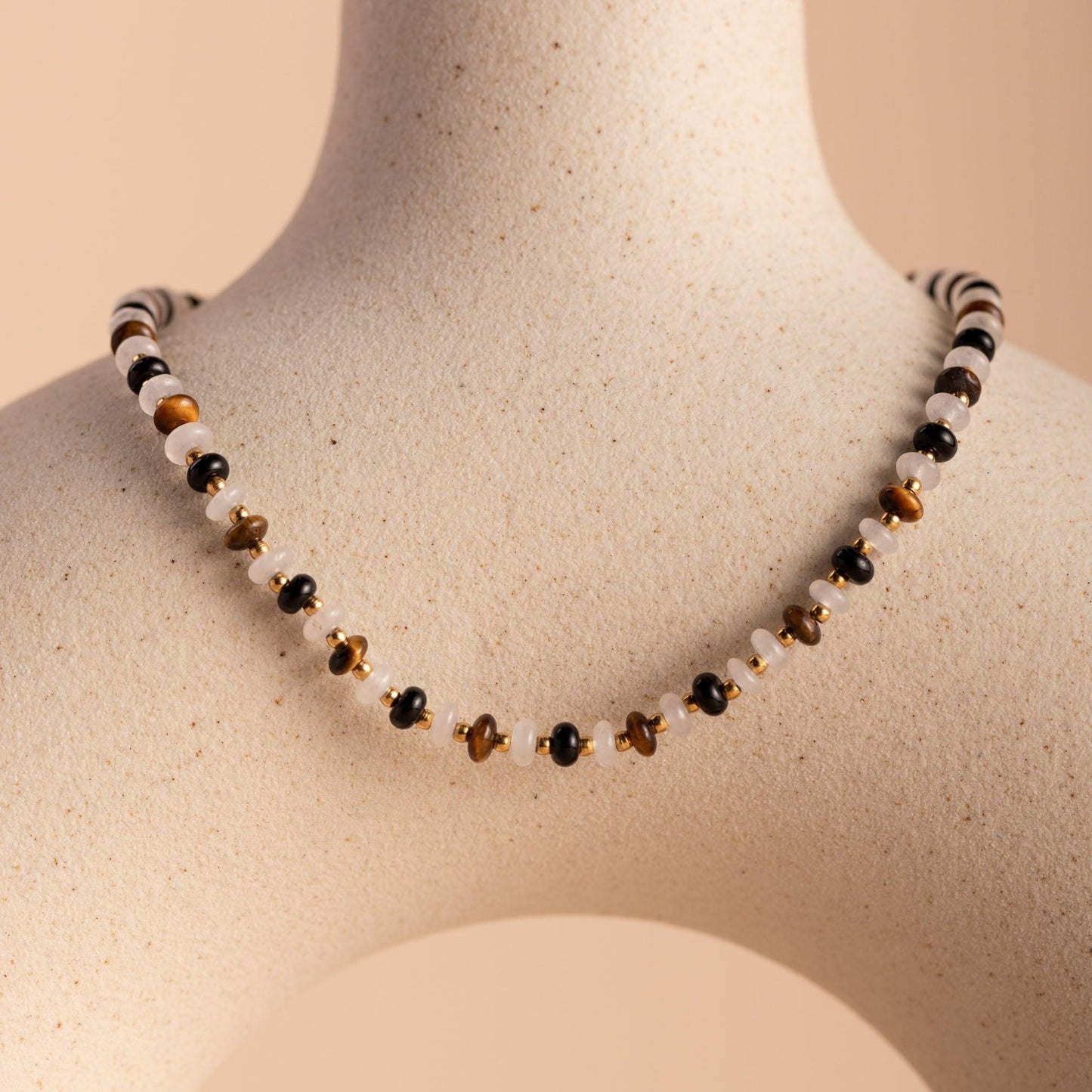 Beaded Agate Necklace - saltycandy