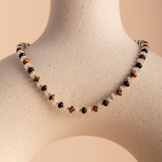 Beaded Agate Necklace - saltycandy