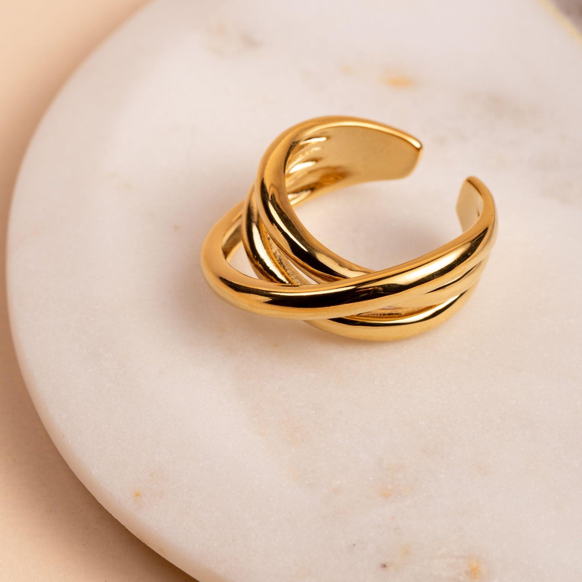 Intertwined Statement Ring - saltycandy