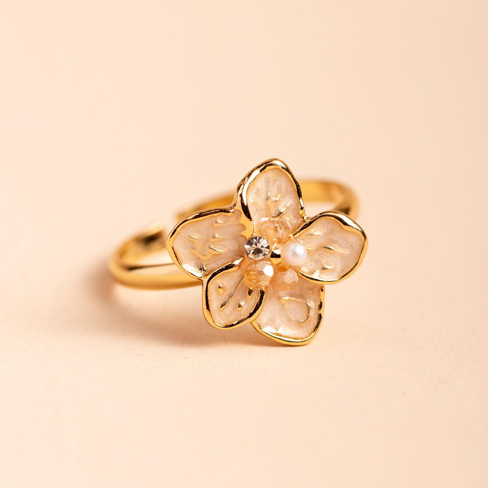 Enamel Flower Ring - saltycandy