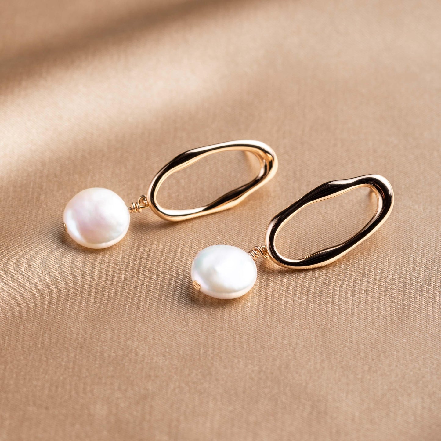 Baroque Pearl Rose Gold Drop/ Clip Earings - saltycandy