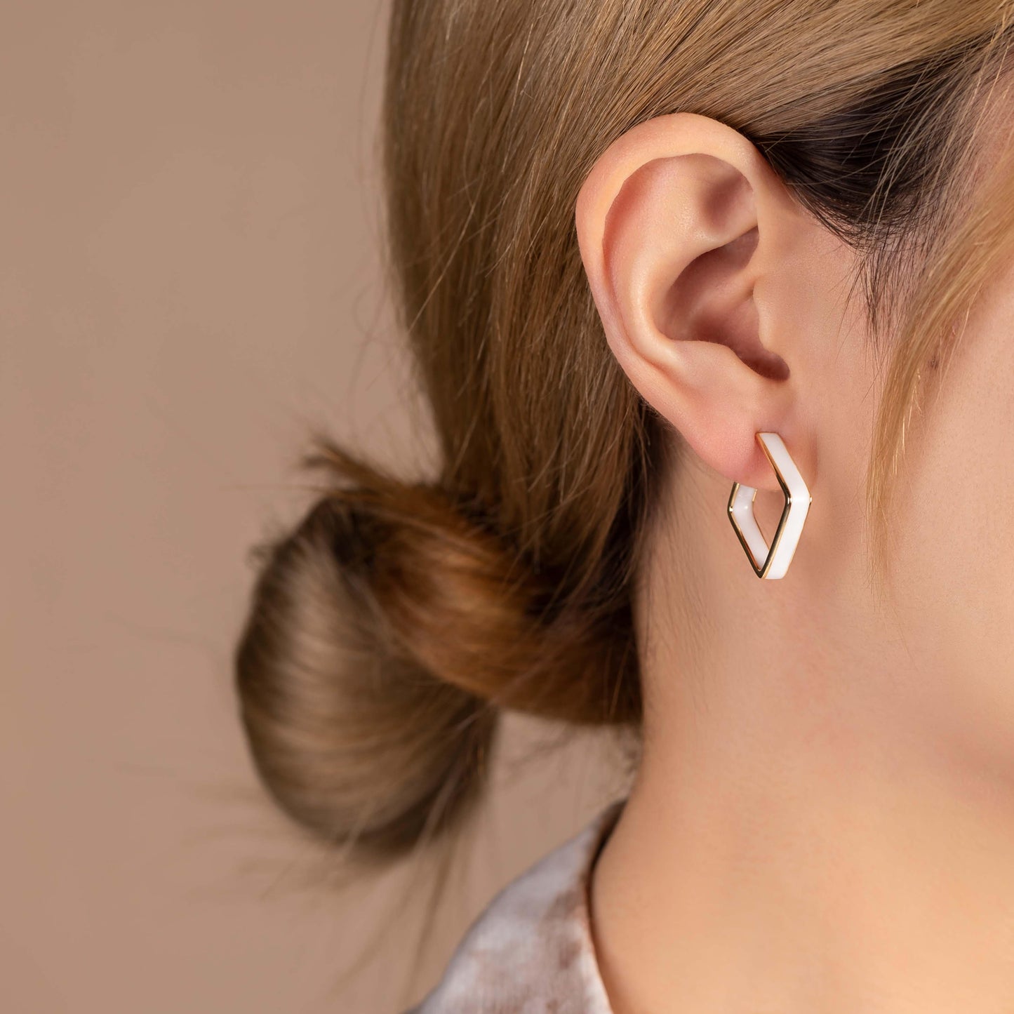 Bold Square Hoop Earring - saltycandy