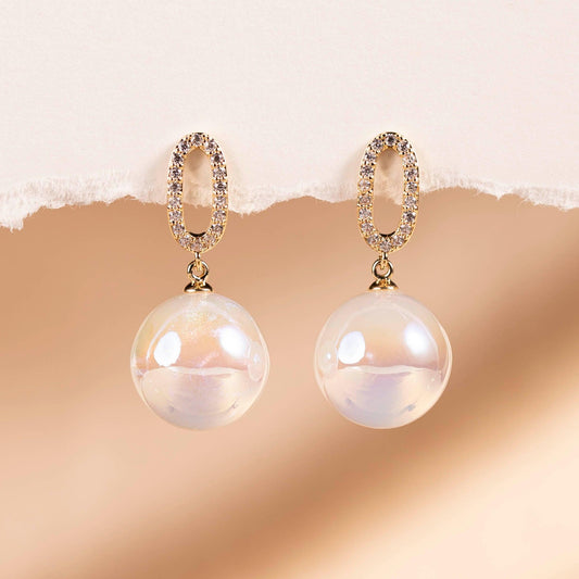 Mermaid Pearl Drop Earrings - saltycandy