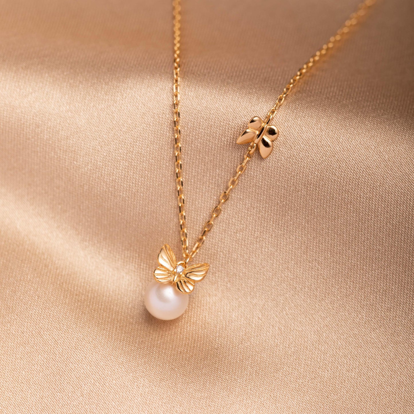 Fine Freshwater Pearl Butterfly Set - saltycandy